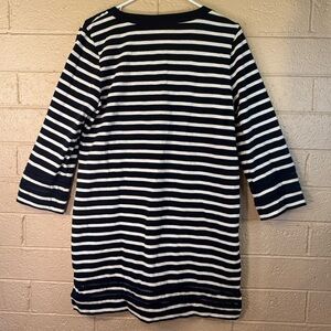 J. Crew Navy and White Striped dress